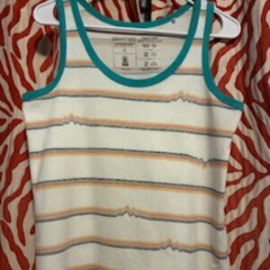 Patagonia Organic Cotton Striped Tank Top, Size Small
